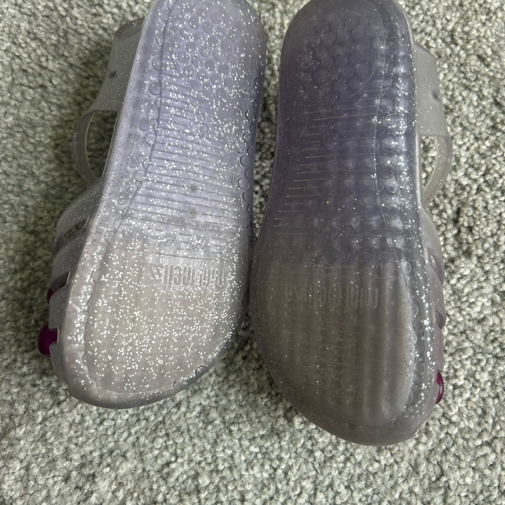 Mini Melissa Kids' Glittery Silver and Pink Sandals - Picture 6 of 6